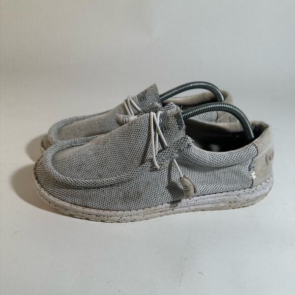 Hey Dude Wally Sox Stylish Gray Mesh Sneakers - Picture 8 of 9